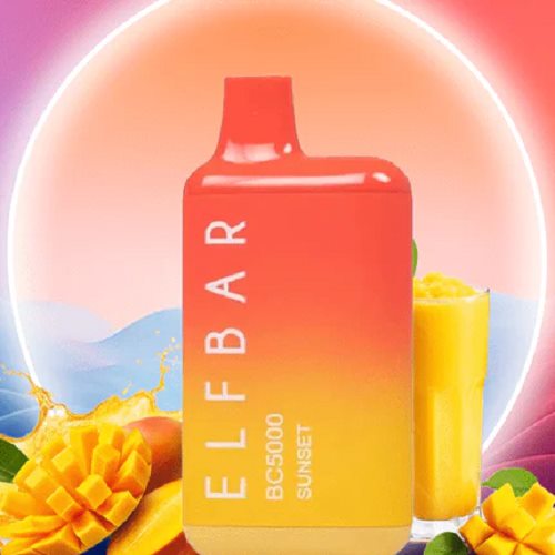 پاد یکبار مصرف میکس گرمسیری الف بار <br><span>ELFBAR Sunset BC5000</span>