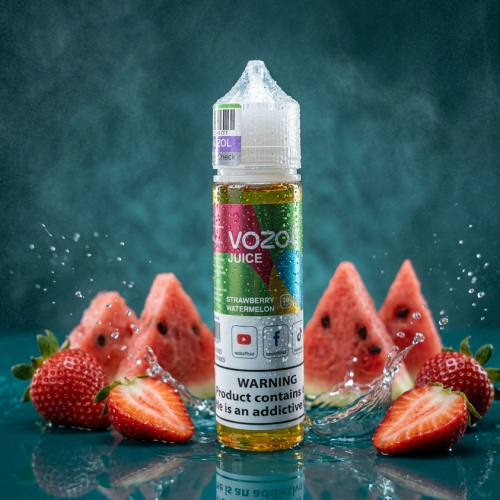جویس توت‌فرنگی هندوانه ووزول <br><span>Juice Vozol Strawberry Watermelon 60ml</span>